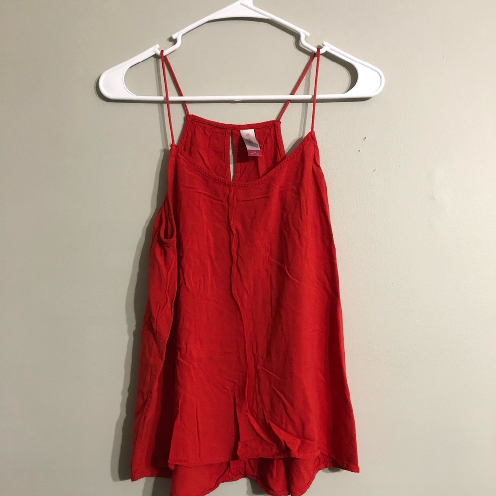 Red tank top
